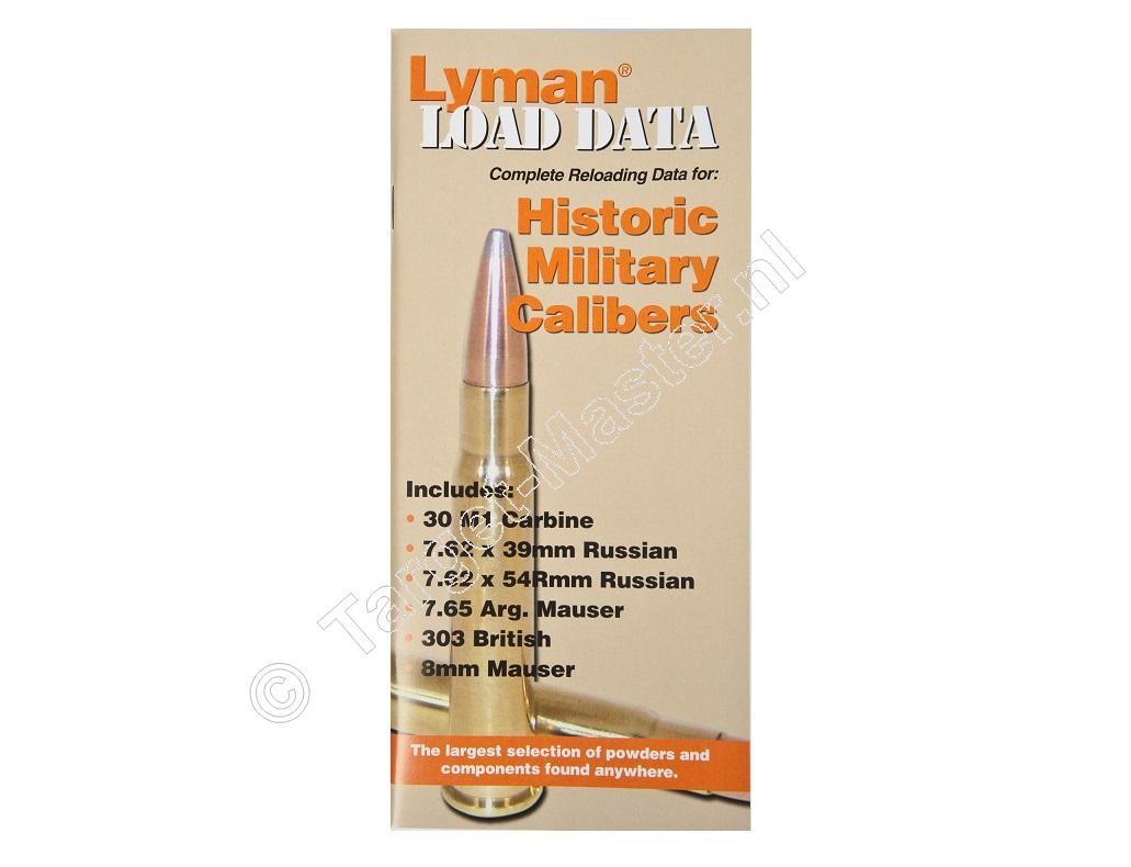 Lyman LOAD DATA BOOK Historic Military Calibers